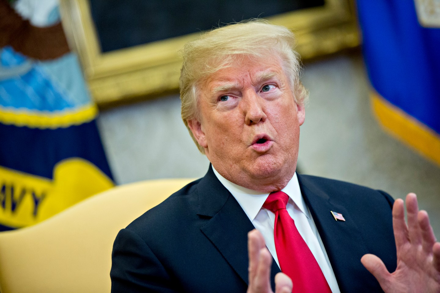President Trump Hosts NATO's Secretary General Jens Stoltenberg At The White House