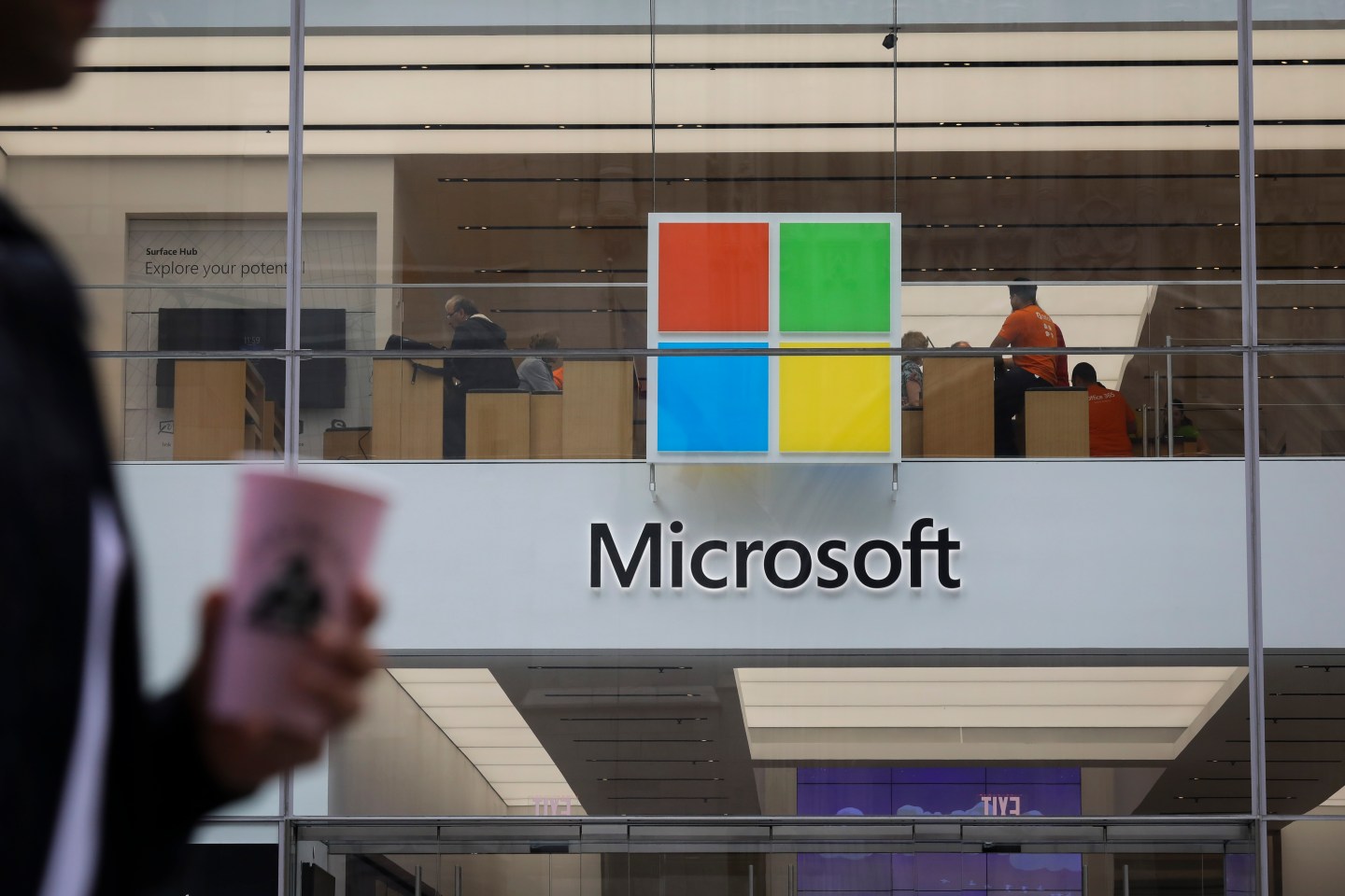 Microsoft shares jumped after the company reported its fiscal 2018 fourth quarter earnings.