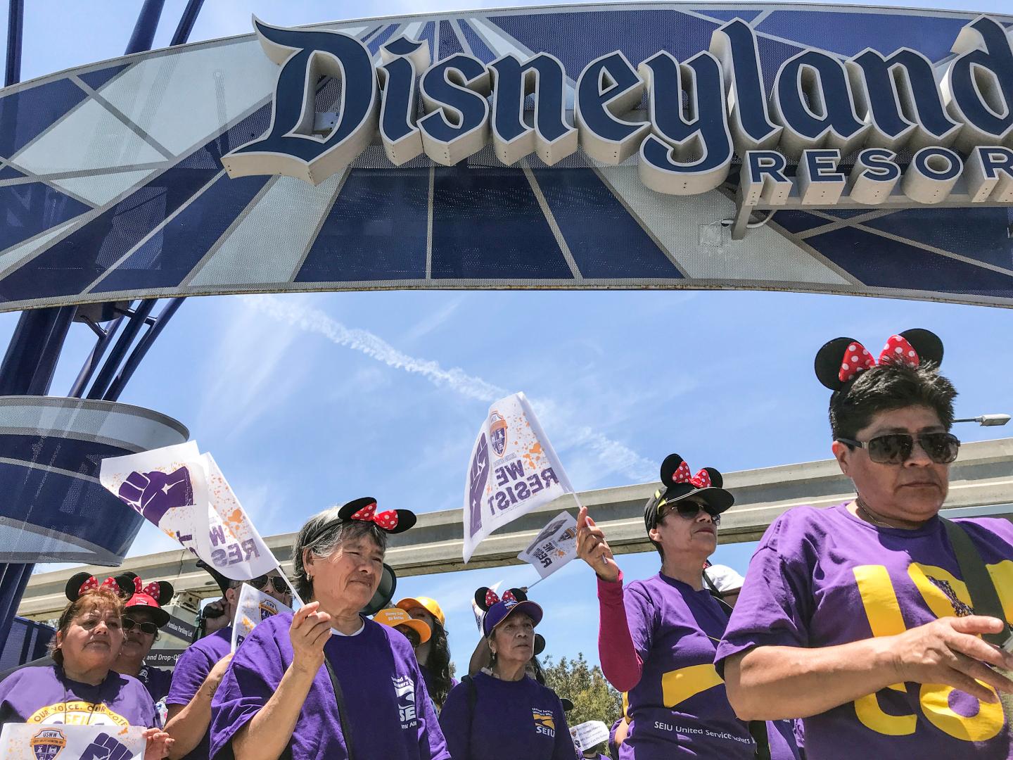 Disney Workers Protest for a Living Wage