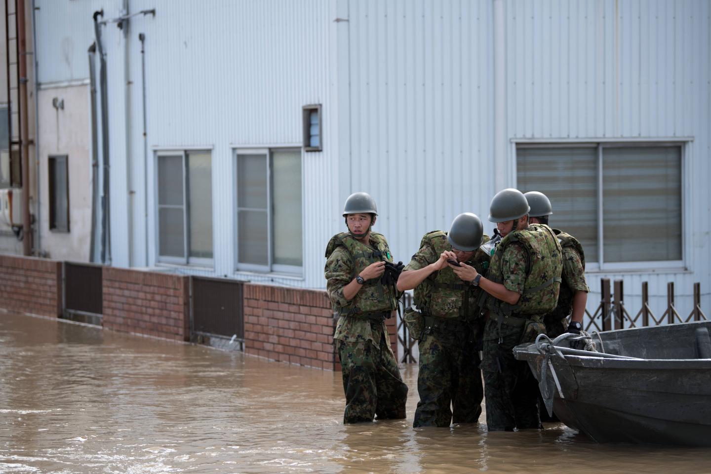Historic Heavy Rains And Floods Hits Western Japan