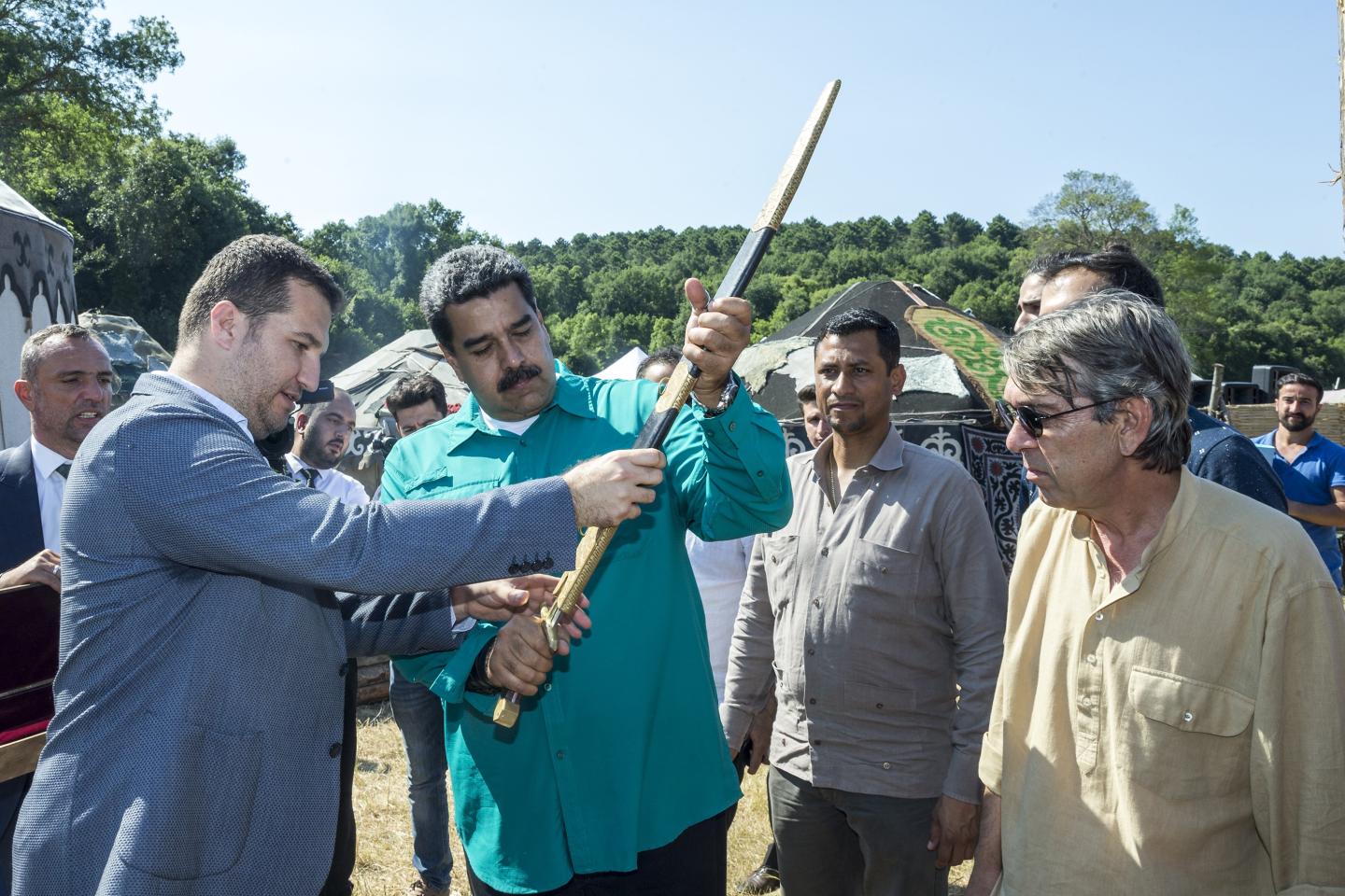 Venezuelan President Nicolas Maduro's visit to set of Turkish TV show, redenomination, bolivar, venezuela currency