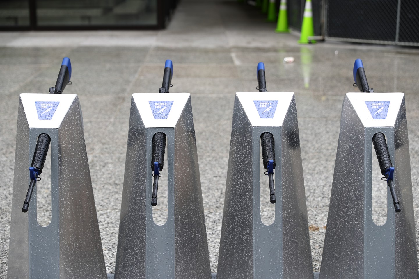 'Gun Share Program' stand in Chicago