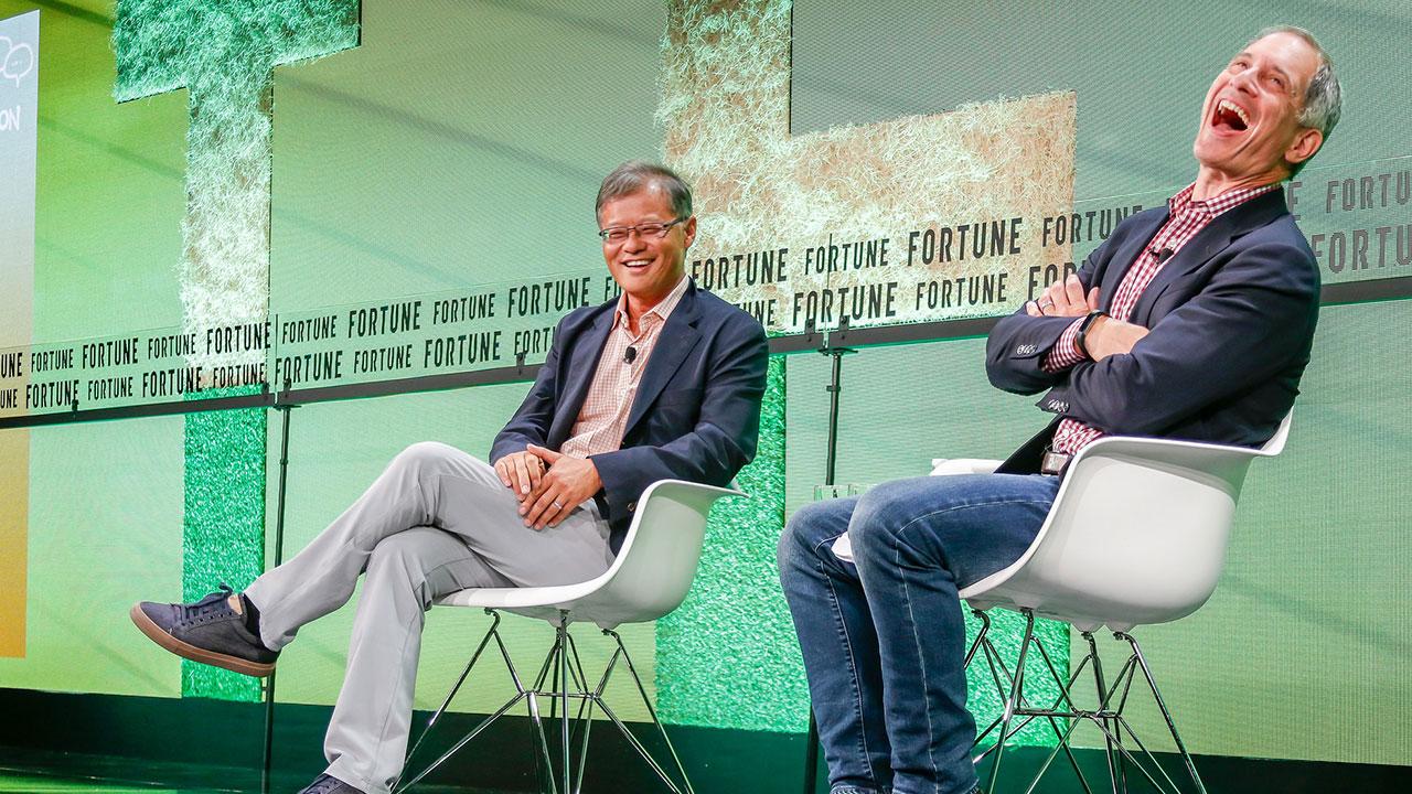 Yahoo co-founder Jerry Yang speaks at Fortune's 2018 Brainstorm tech conference