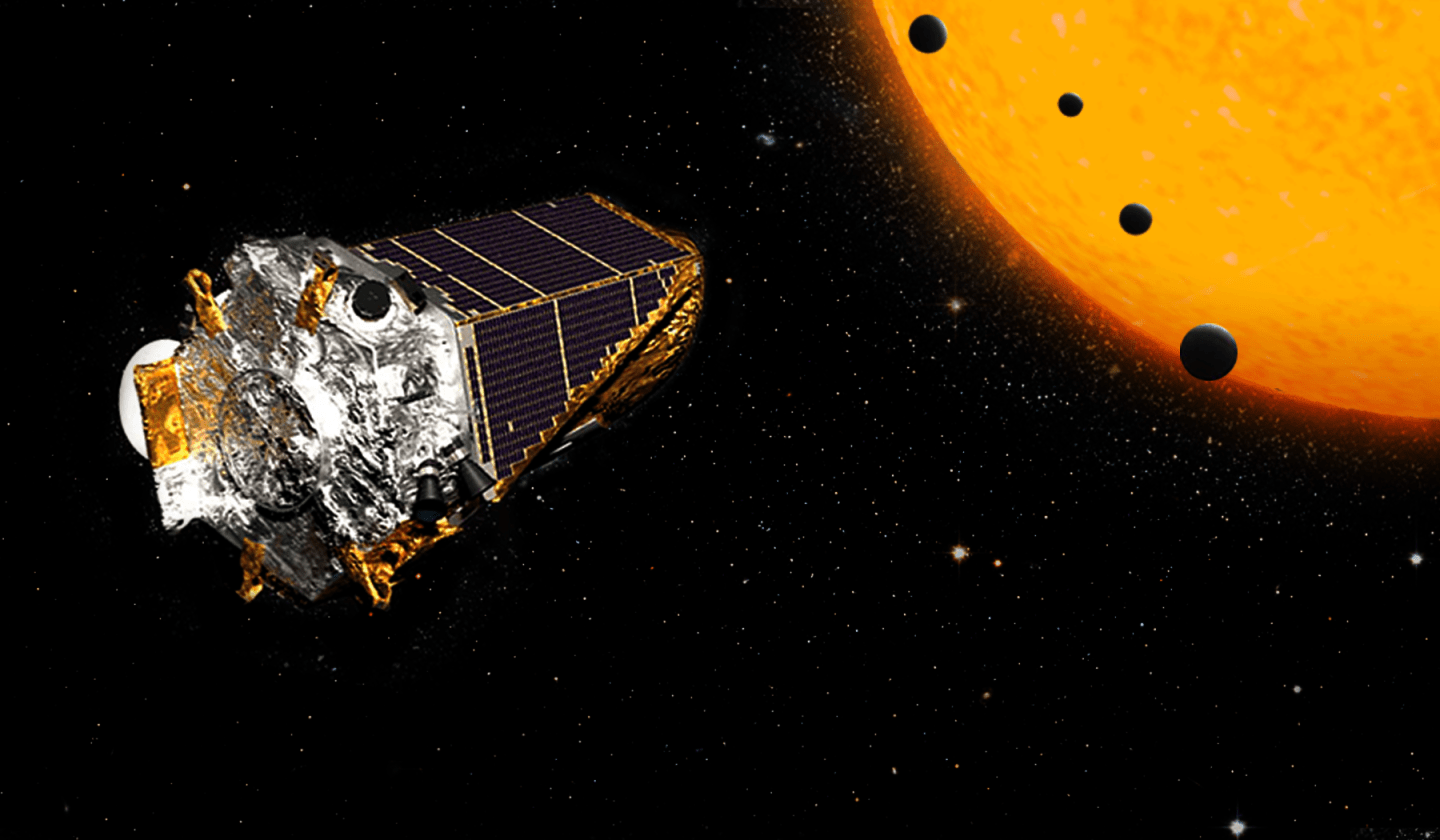 A rendering of the Kepler telescope