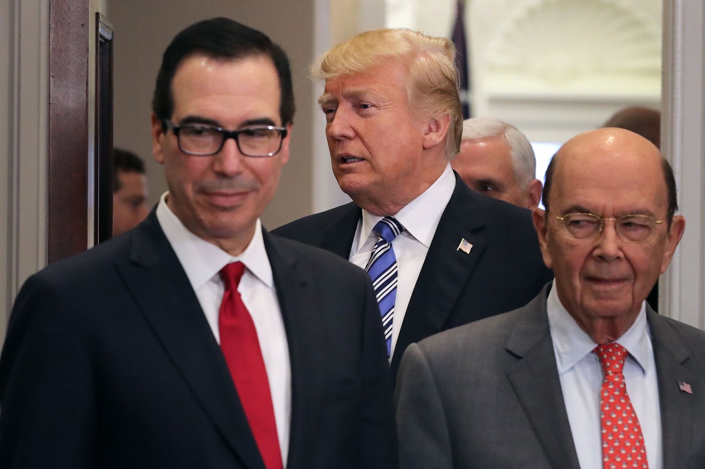 President Trump and Steven Mnuchin