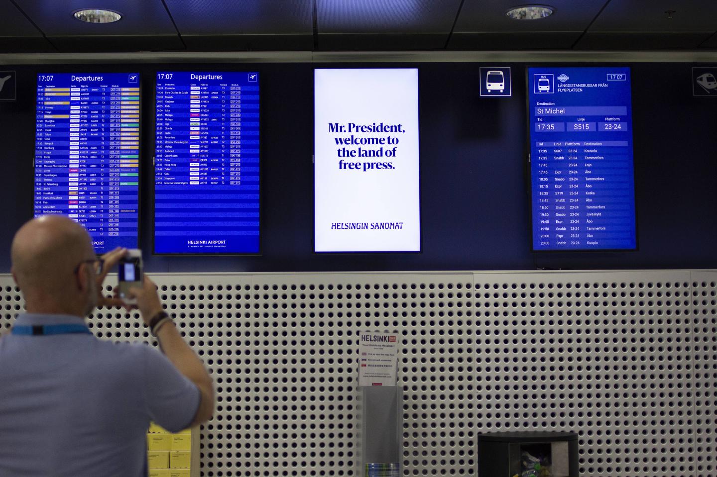 ‘Mr. President, Welcome to the Land of Free Press:’ Helsinki Newspaper Trolls Trump and Putin Before Their Meeting