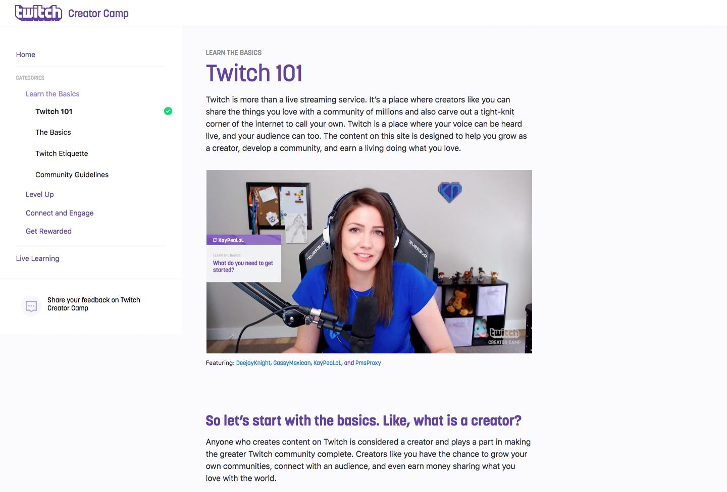 Twitch Is Launching a Creator Camp to Make You a Better Streamer