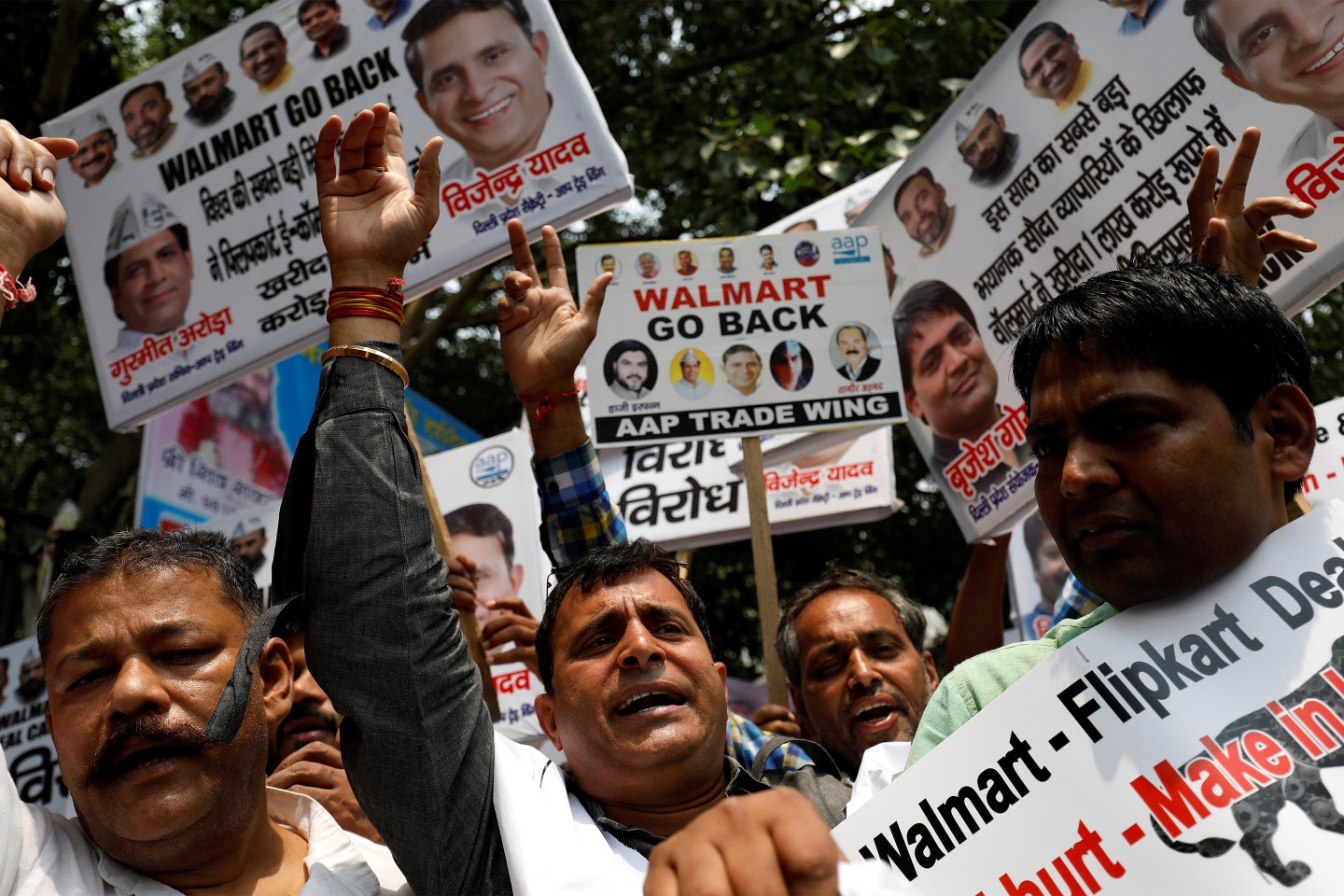 walmart-india-flipkart-protest