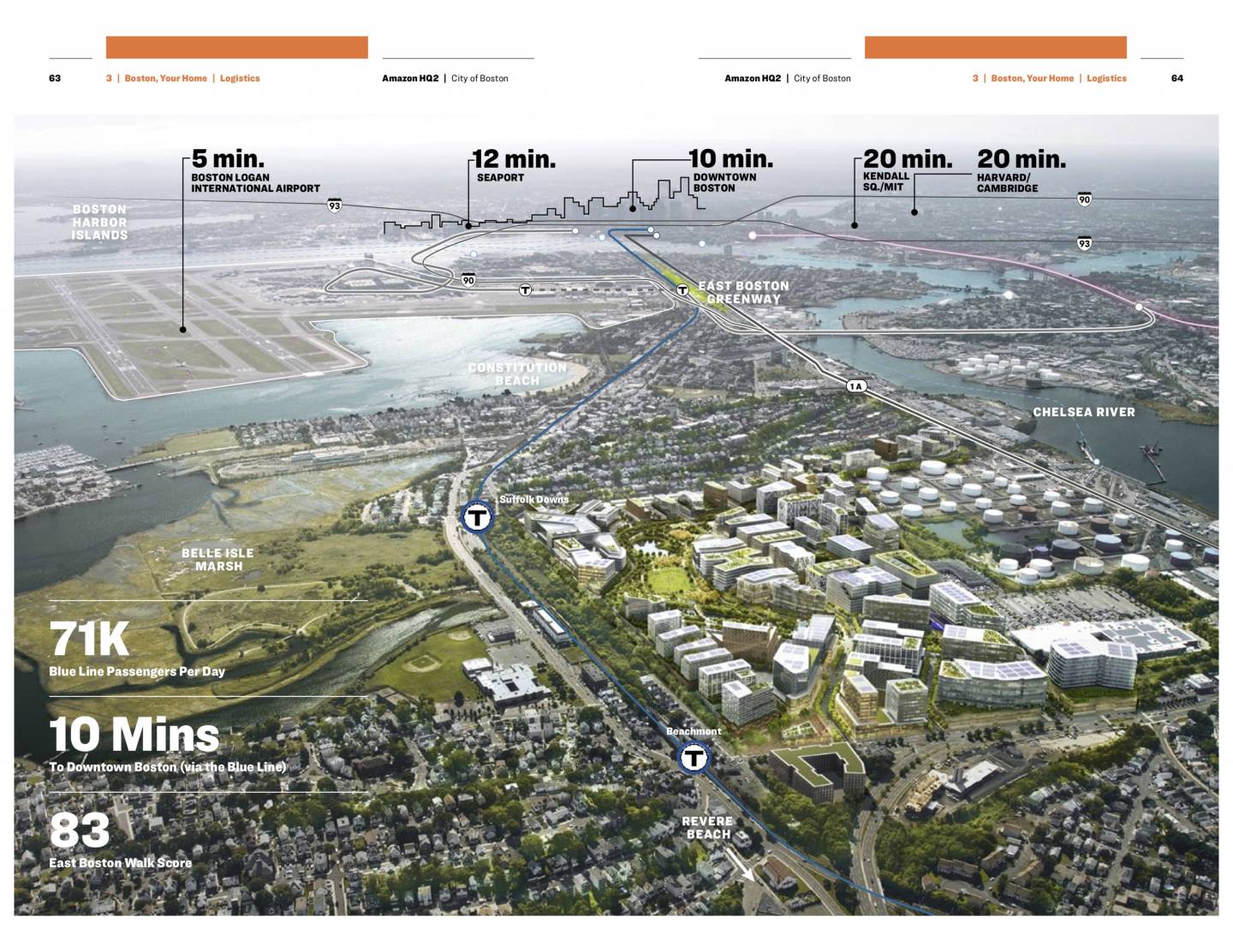 Boston Amazon HQ2 bid map