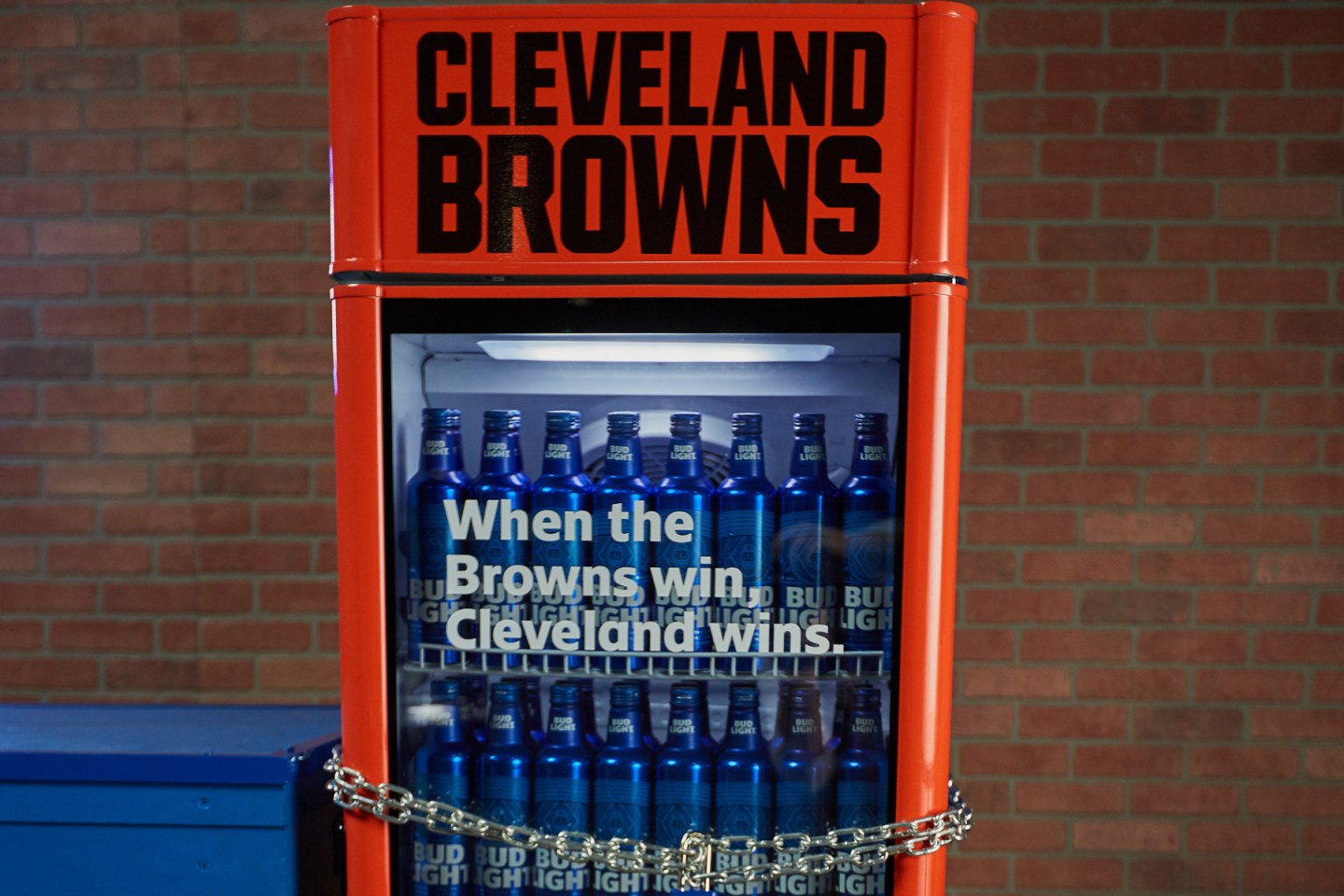 Bud Light Cleveland Browns Victory Fridge