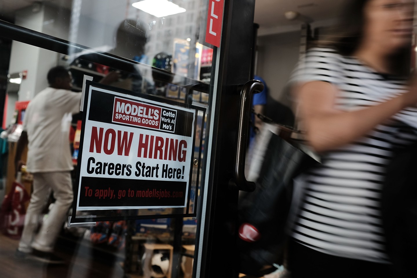 July 2018 Jobs Report - Now Hiring Sign