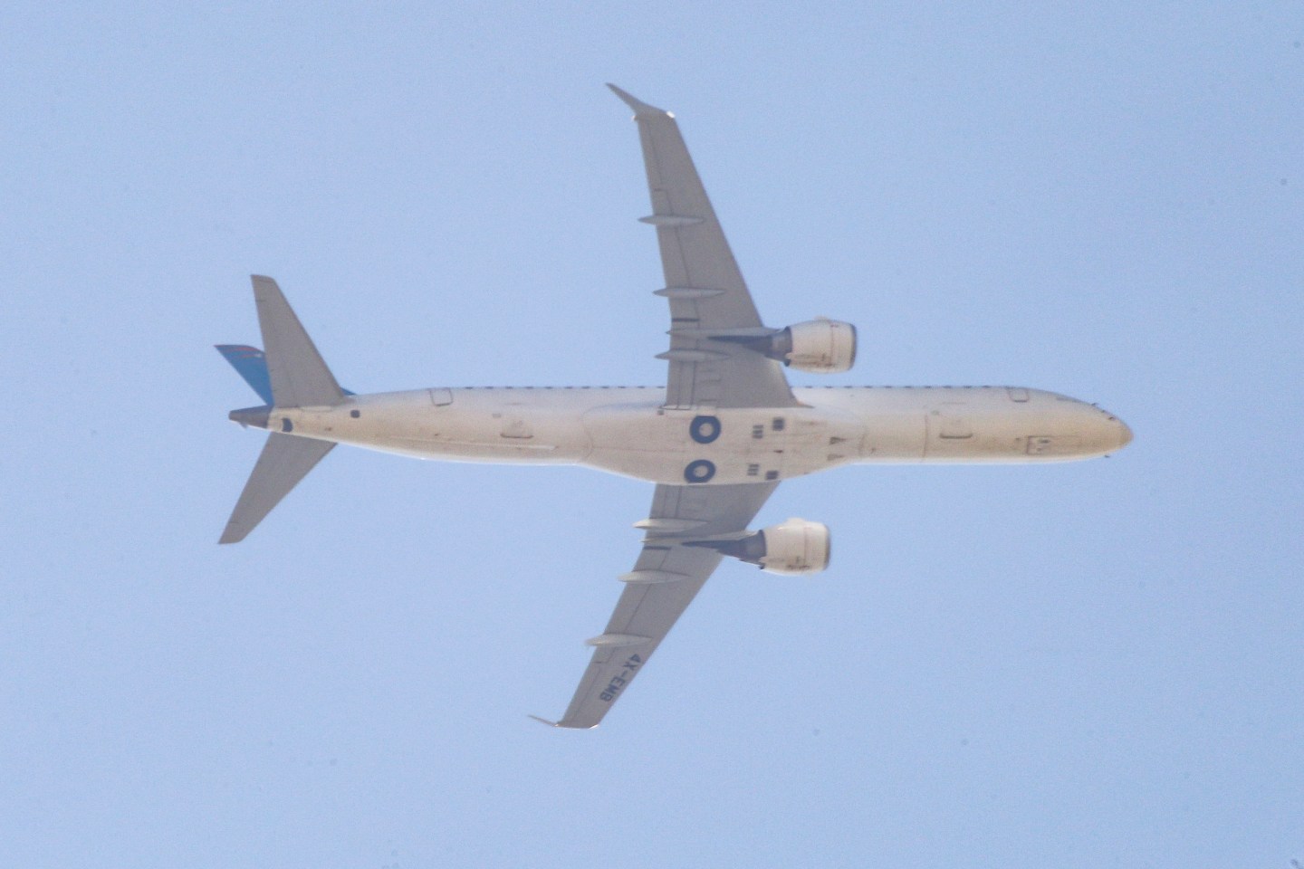 Airplane over Greece