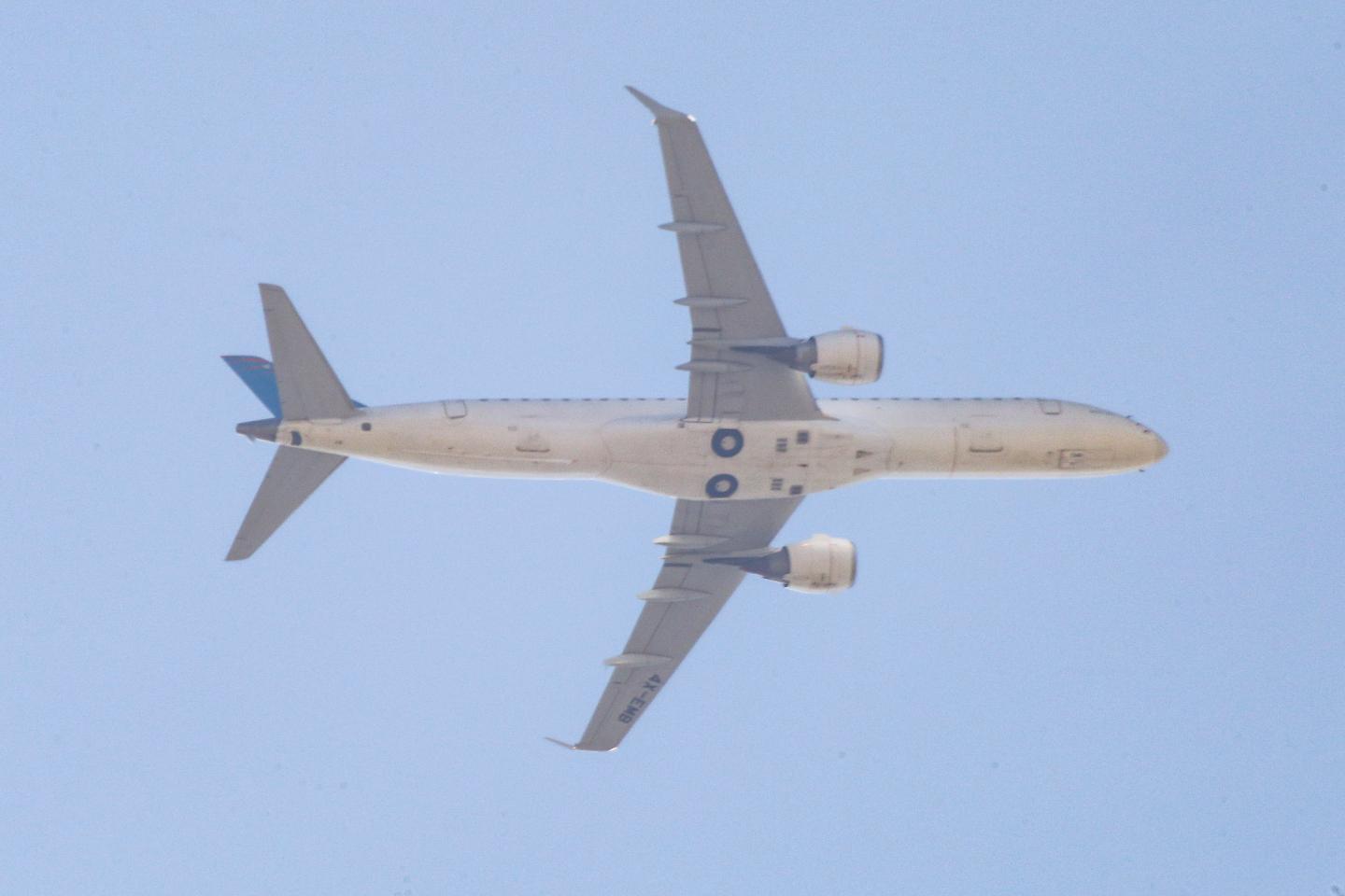 Airplane over Greece