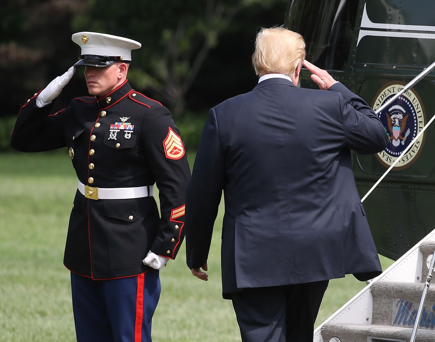 President And Mrs. Trump Depart White House For Bedminster, NJ
