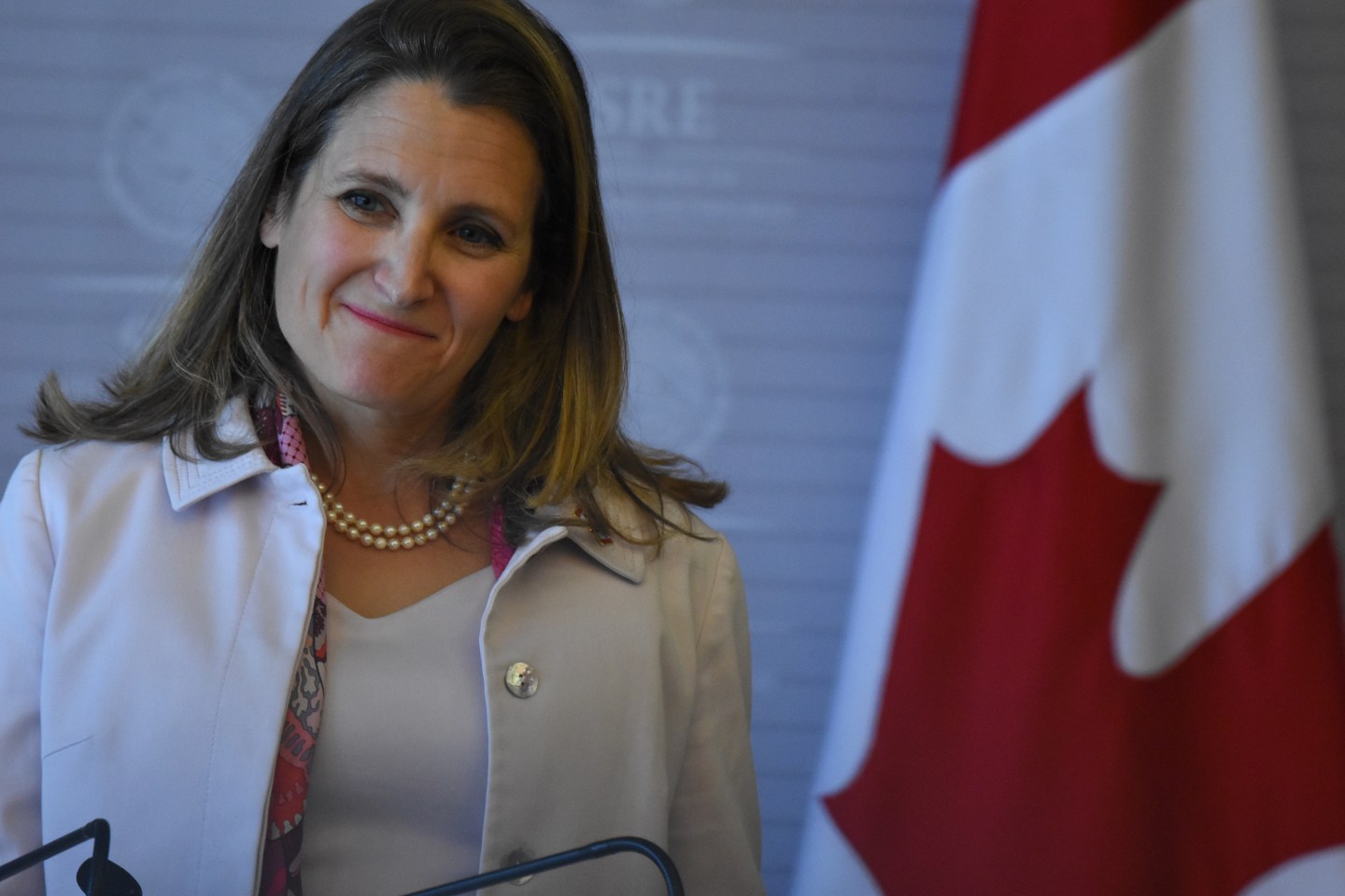 Chrystia Freeland Canadian Minister of Foreign Affairs Visits Mexico