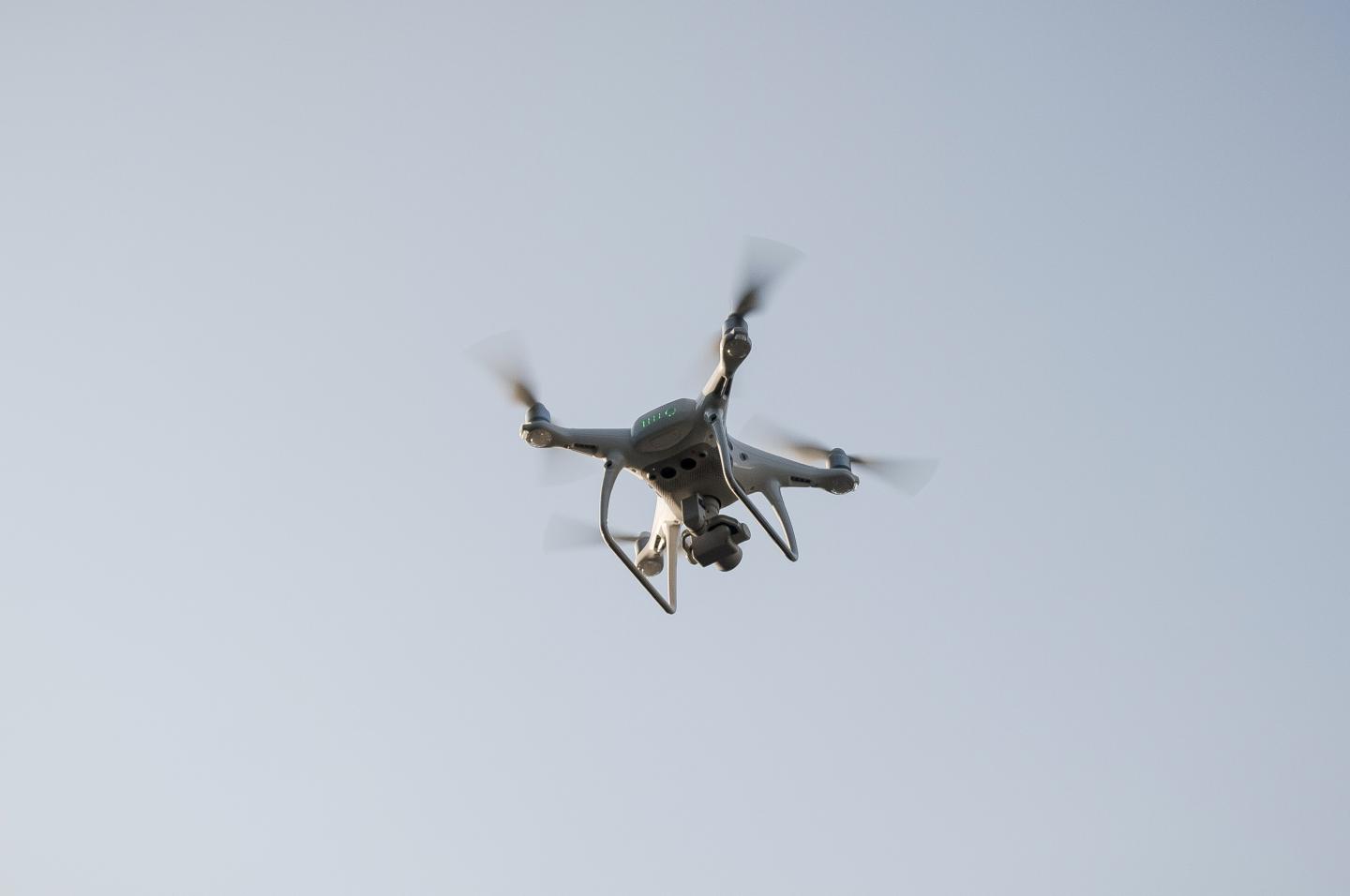 An airborne drone
