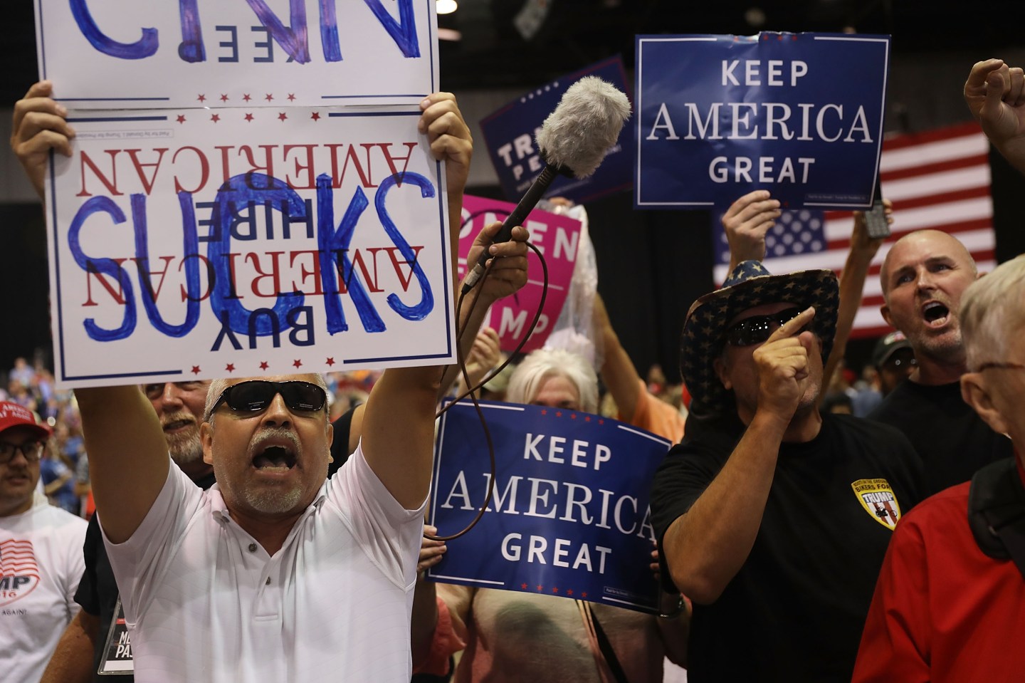 Donald Trump Holds Make America Great Again Rally In Tampa