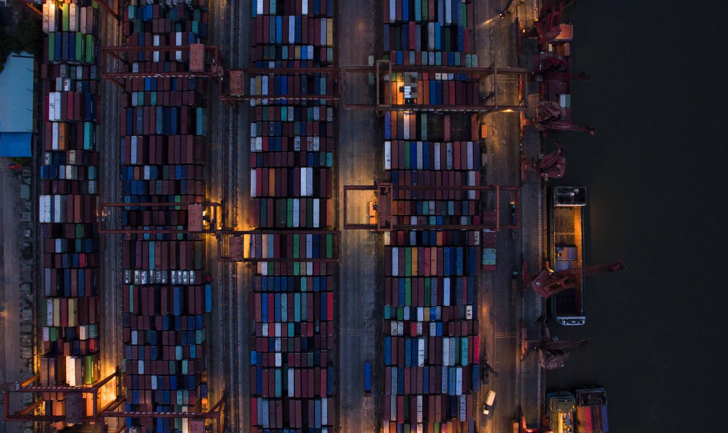 An Aerial View Of Huangpu Port In Guangzhou
