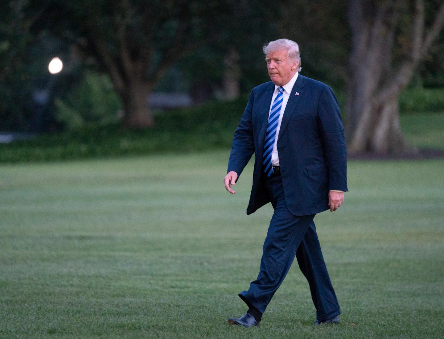 President Trump Returns To White House After Trip To Bedminster