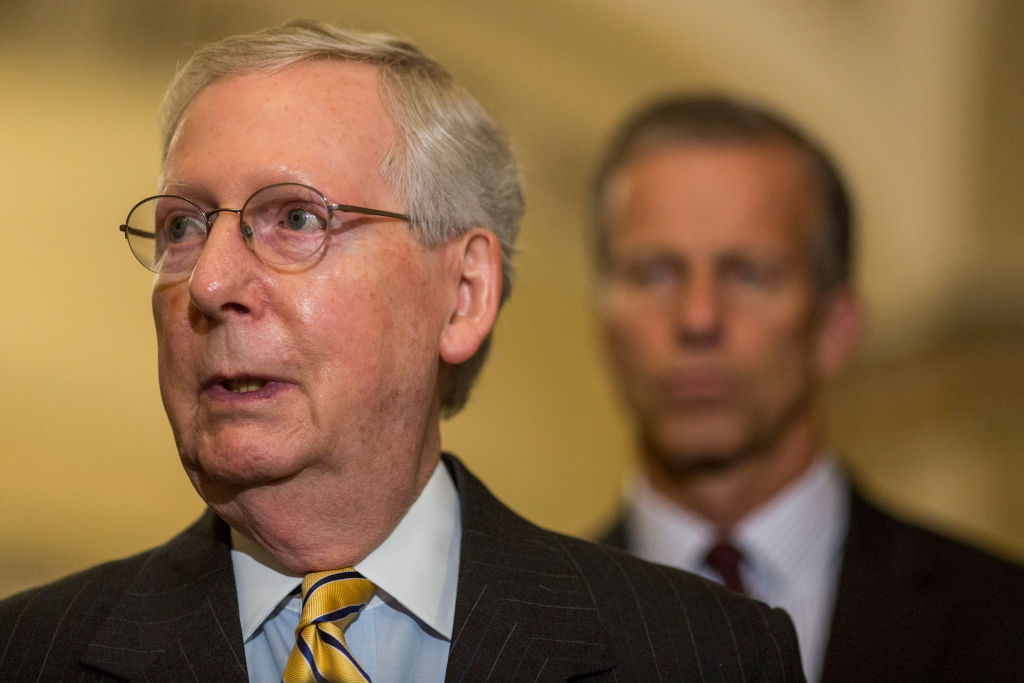 Senate Lawmakers Speak To The Media After Their Weekly Policy Luncheons
