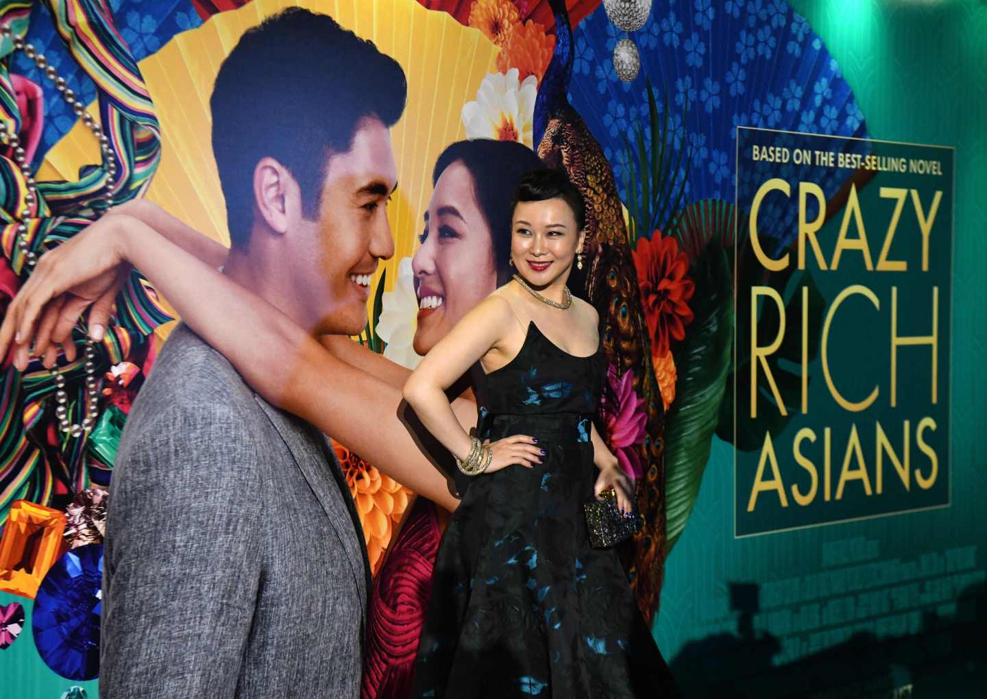 Chinese actress Jasmine Chen at the premier of the film "Crazy Rich Asians" in Singapore.