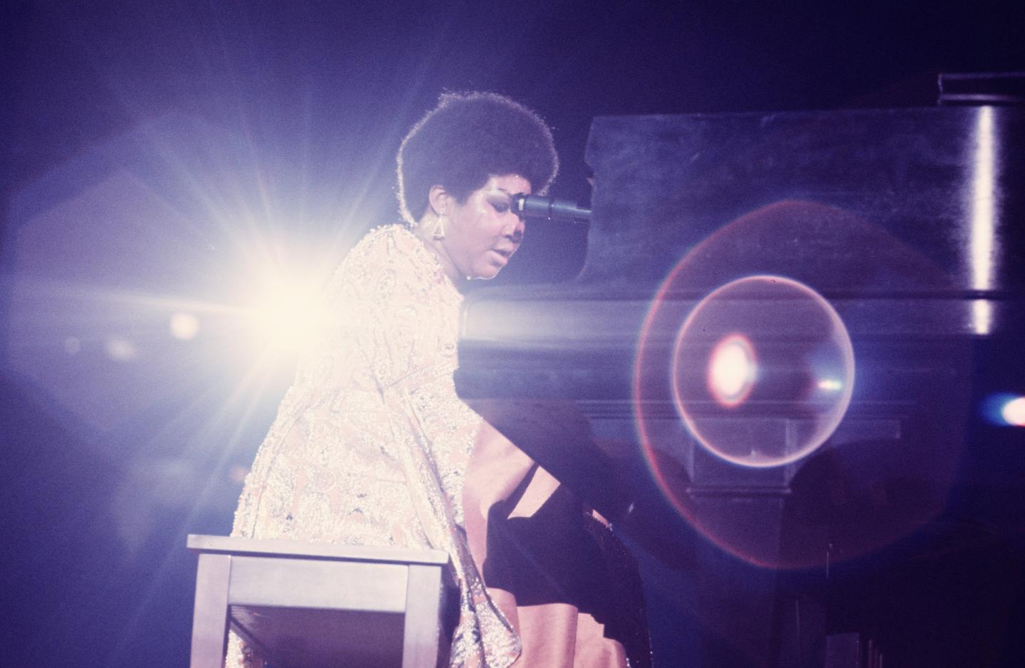 Aretha Franklin performs in New York