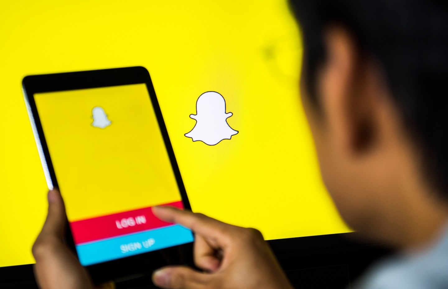 Snap reported a decline in daily active users, sending its shares down in after-hours trading.