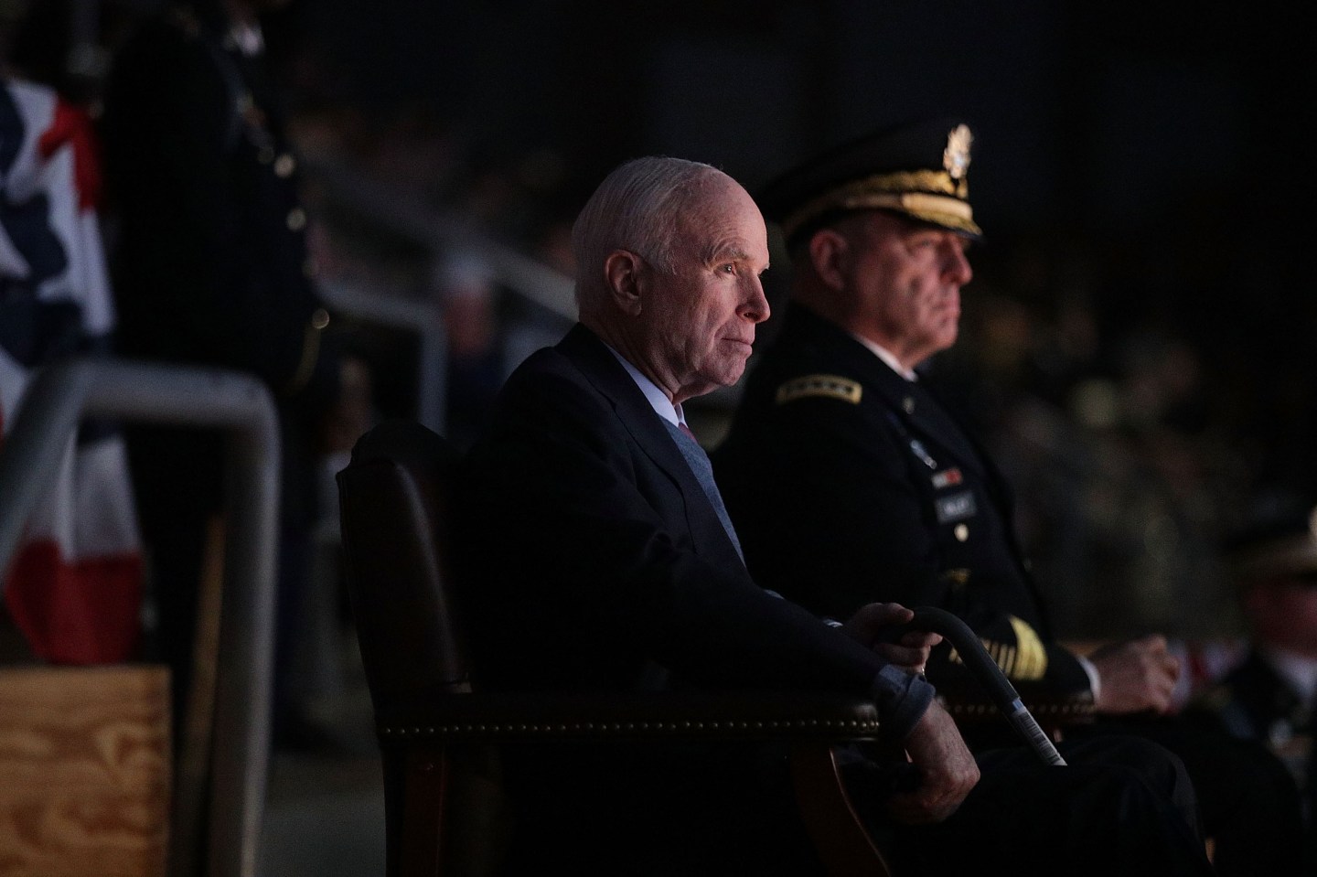 U.S. Military Holds Special Twilight Tattoo Performance In Honor Of John McCain