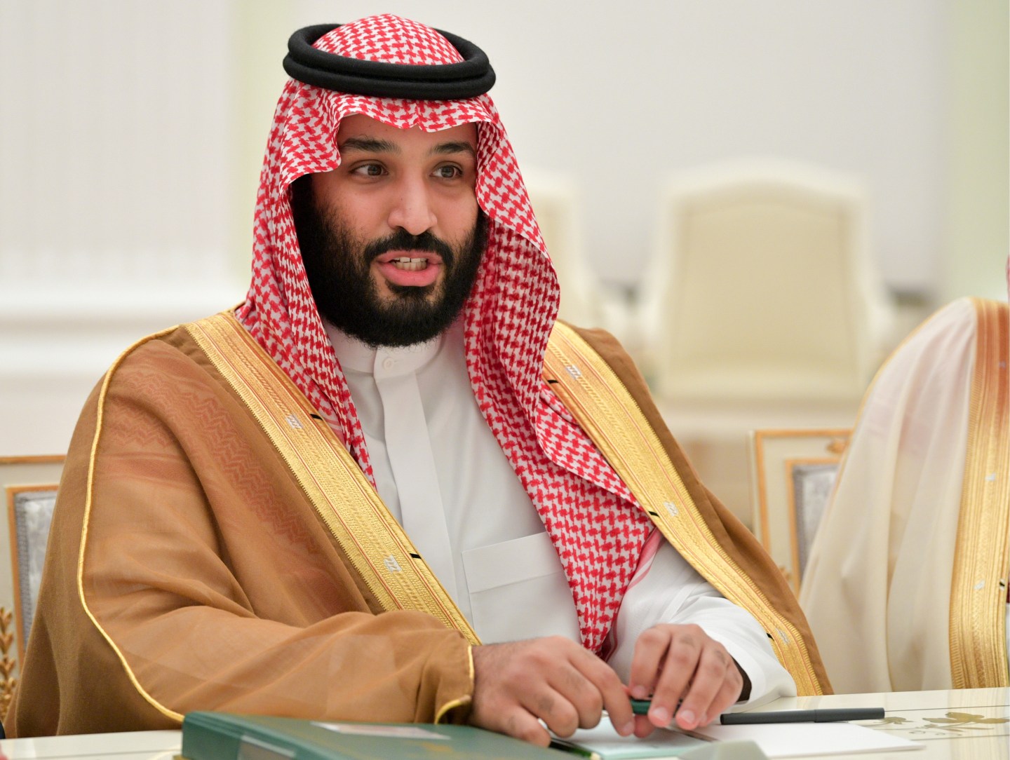 Russia President Putin meets with Saudi Arabia Crown Prince Mohammed Bin Salman Al Saud
