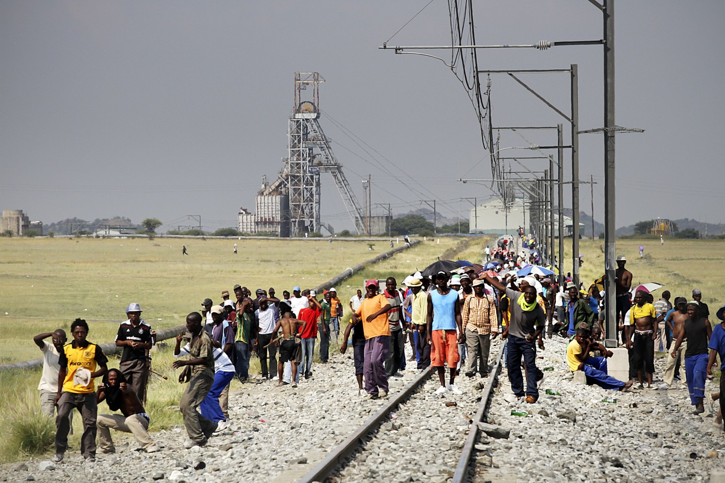 Impala Platinum Mine Workers Protest