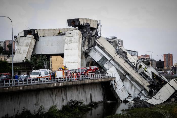 Morandi Highway Bridge Collapse in Genoa, Italy