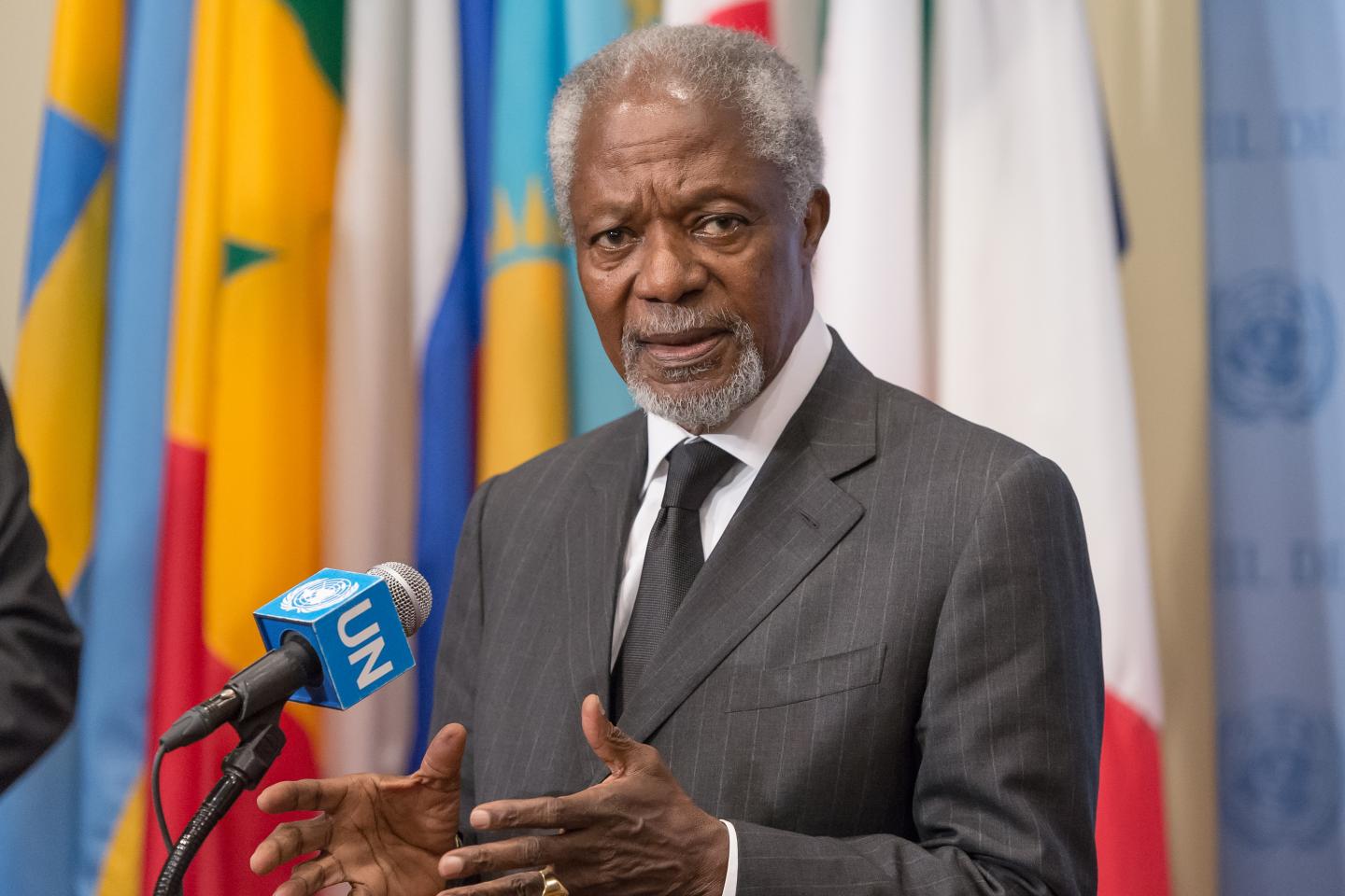 Former United Nations Secretary-General Kofi Annan acting in