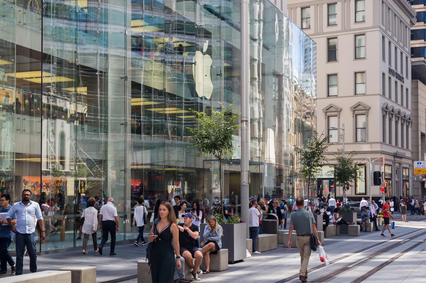 The Apple Store, George Street, Sydney.