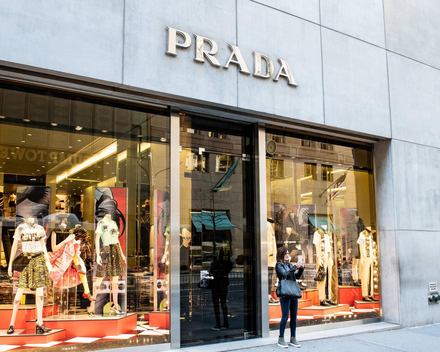 Prada store on Fifth Avenue in New York City