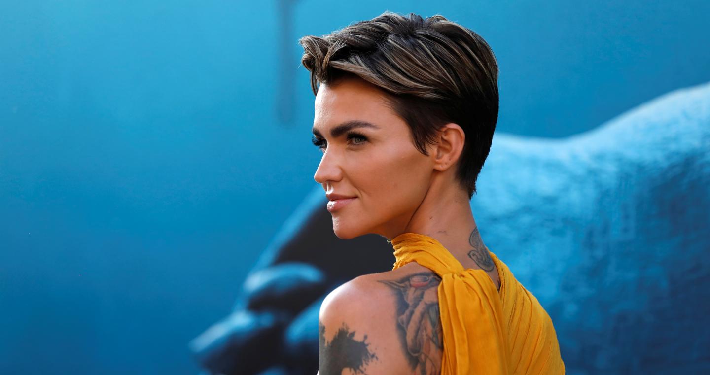 Cast member Rose poses at the premiere for "The Meg" in Los Angeles