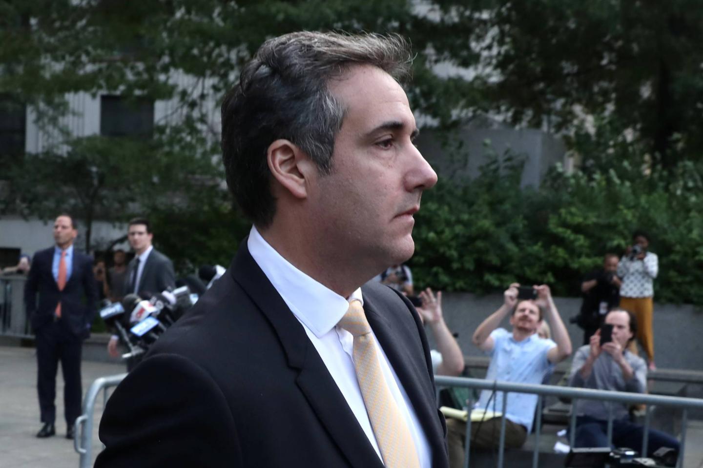 U.S. President Donald Trump's former lawyer, Michael Cohen, leaves federal court in New York City