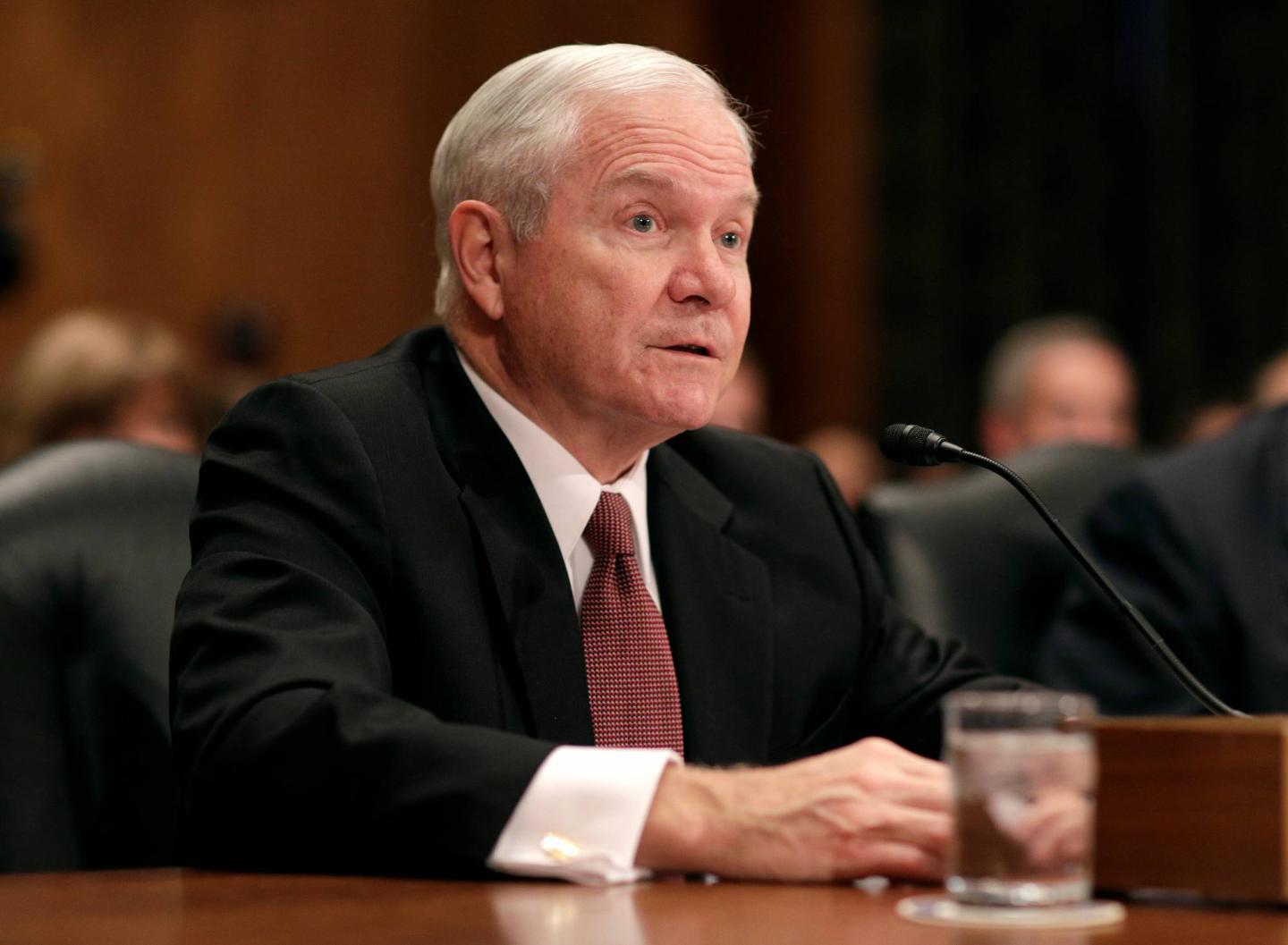 Former Secretary of Defense Robert Gates testifies to support retired General John Kelly nomination to be Secretary of the Department of Homeland Security on Capitol Hill in Washington.