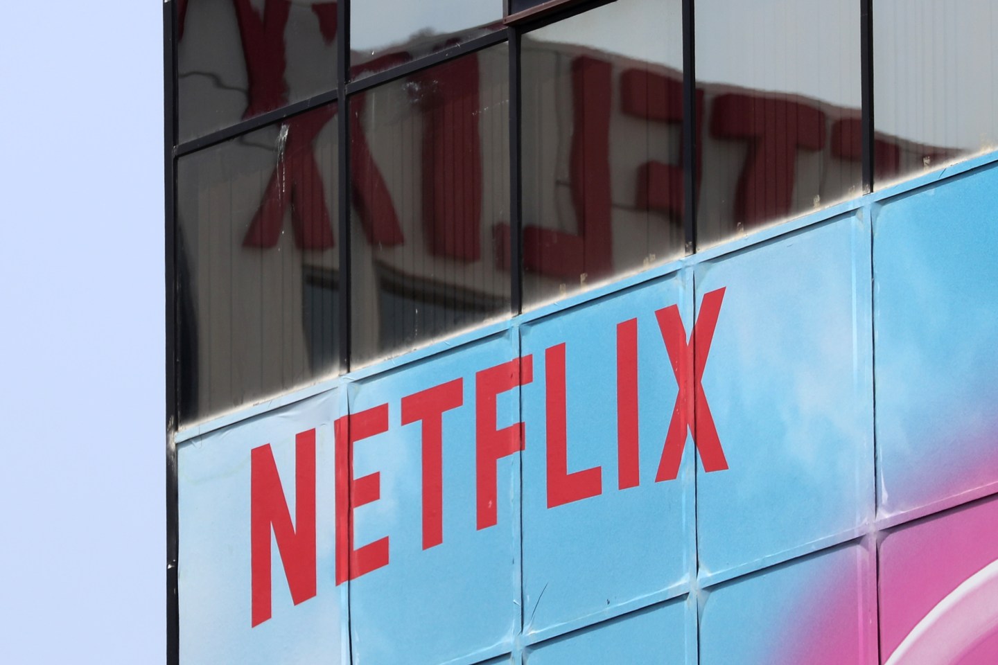 The Netflix logo is seen on their office in Hollywood, Los Angeles
