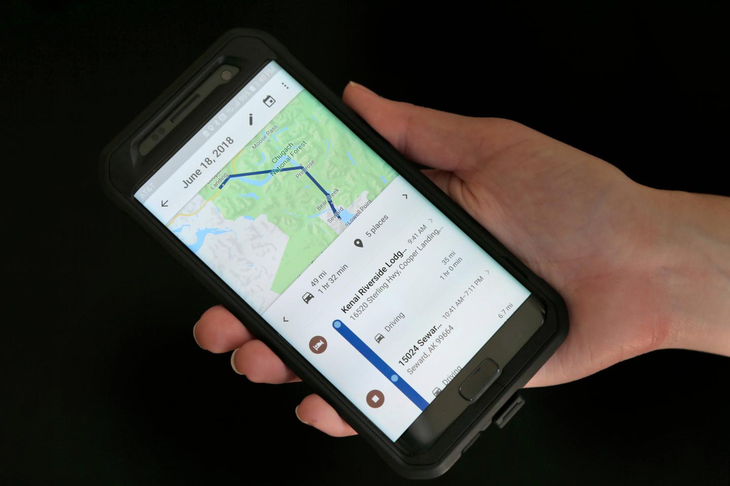 Google Location Tracking, New York, USA - 08 Aug 2018