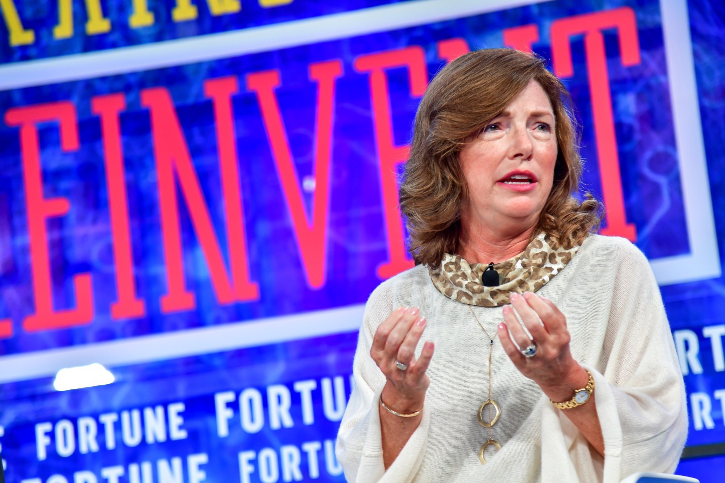 Siemens U.S. CEO Barbara Humpton at the Coins2Day Brainstorm Reinvent Conference in Chicago on Sept. 24, 2018.