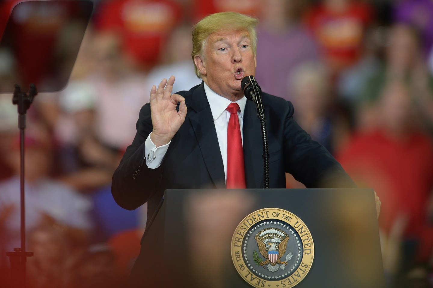 President Trump Holds "MAGA" Rally In Evansville, Indiana