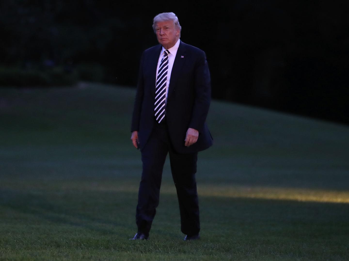 President Trump Arrives Back To The White House From North Carolina