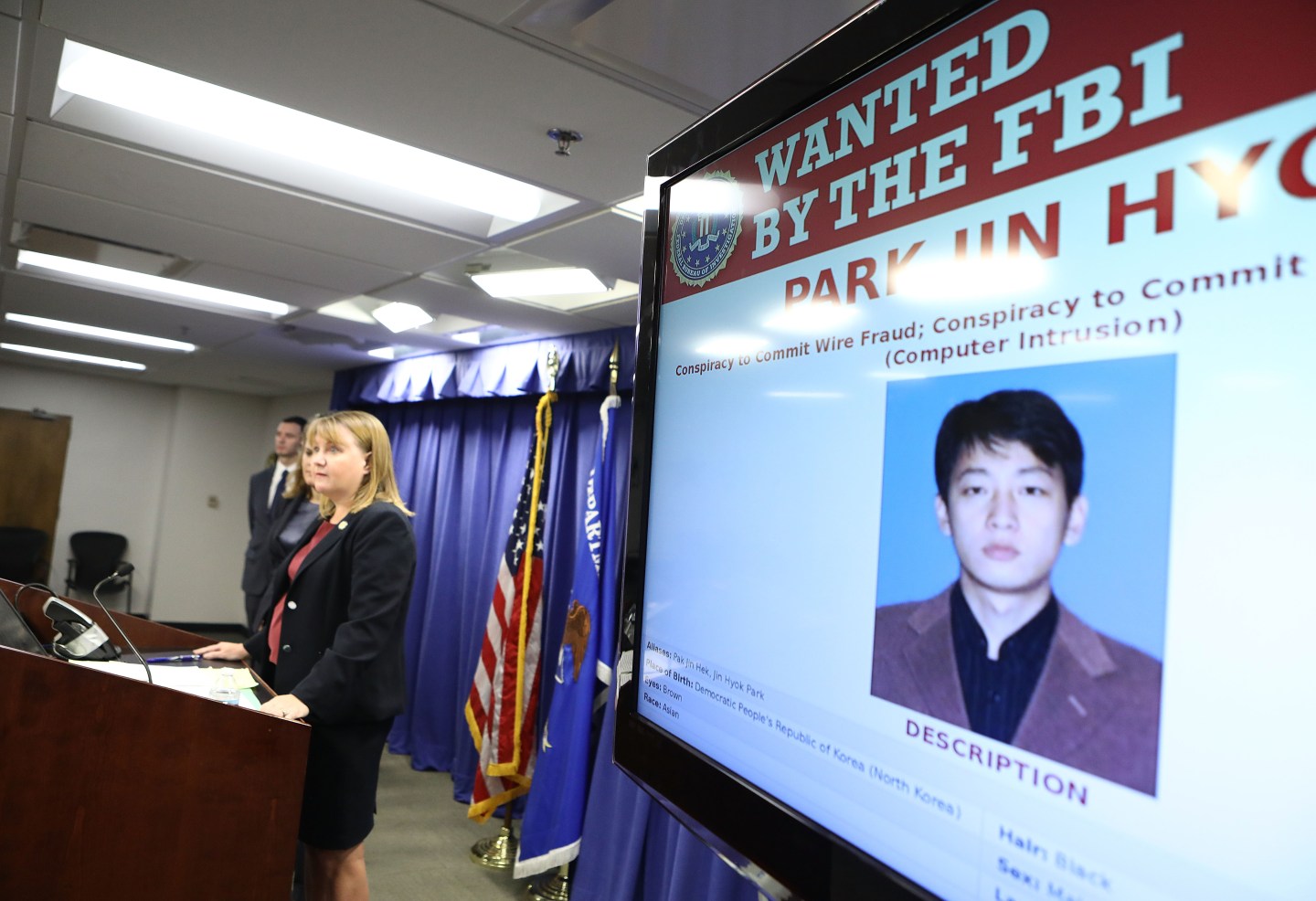Justice Department Announces Charges North Korea Operative With 2014 Sony Pictures Hack