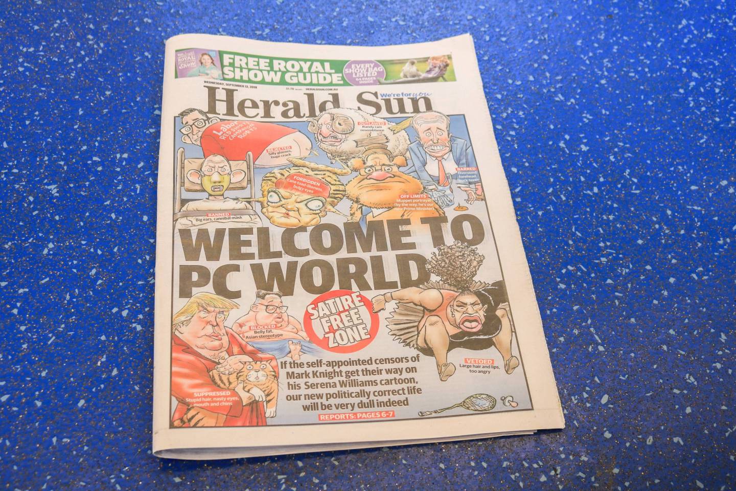 Herald Sun Newsparer Resonds To Serena Williams Cartoon Criticism In Australia