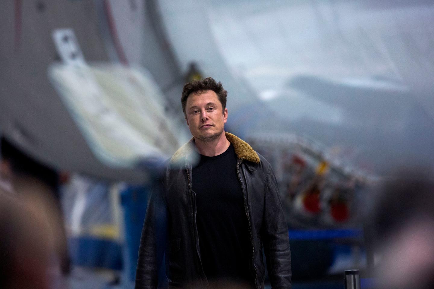 Elon Musk announcing first customer for moon ride