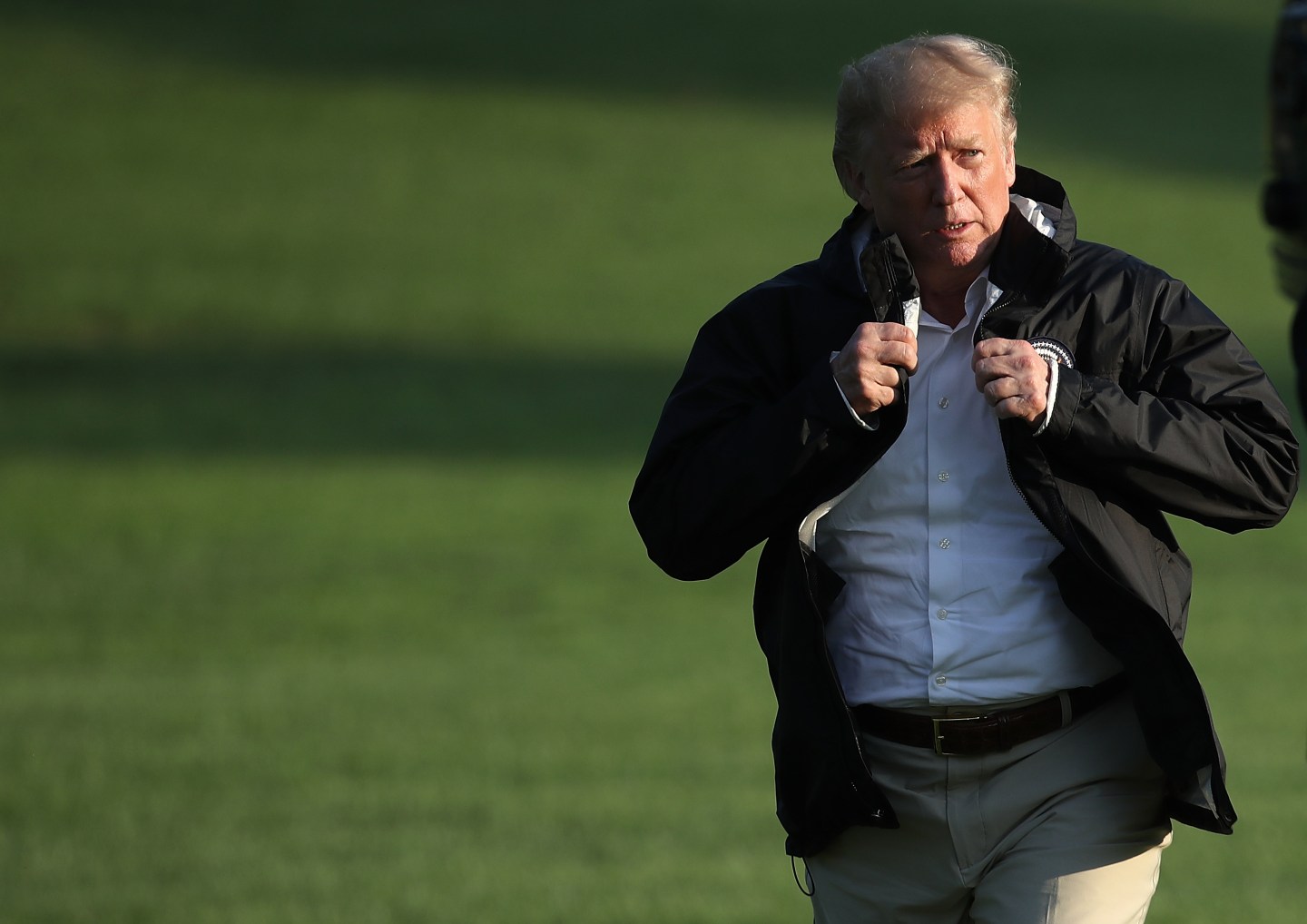 President Trump Arrives Back At The White House From North Carolina