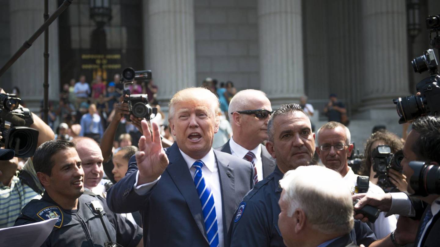 Donald Trump Reports for Jury Duty