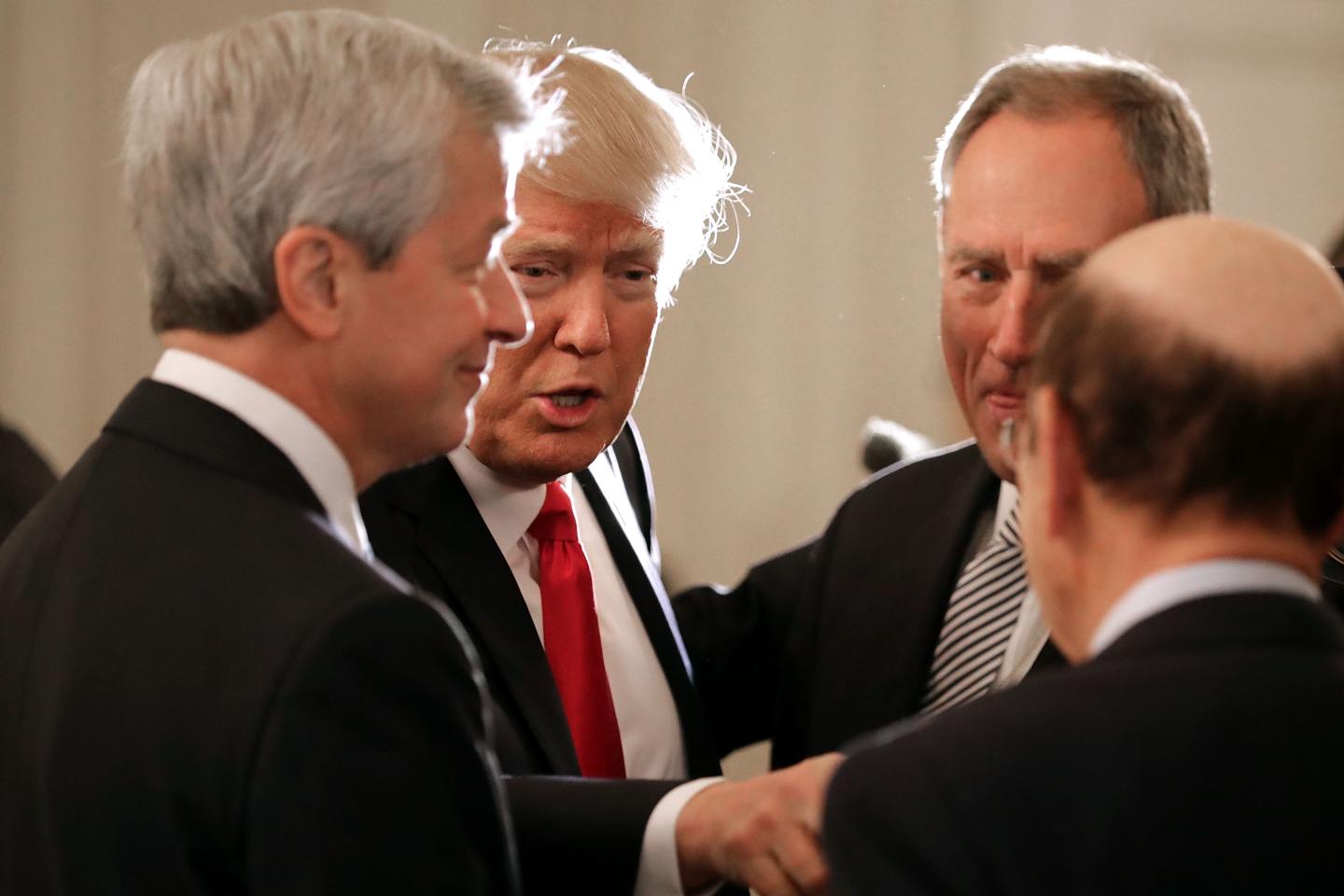 President Trump Holds Policy Forum With Business Leaders