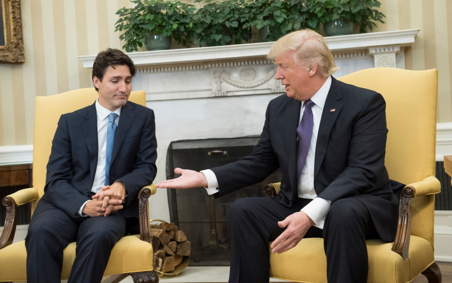 Donald Trump Hosts Canadian PM Justin Trudeau At The White House