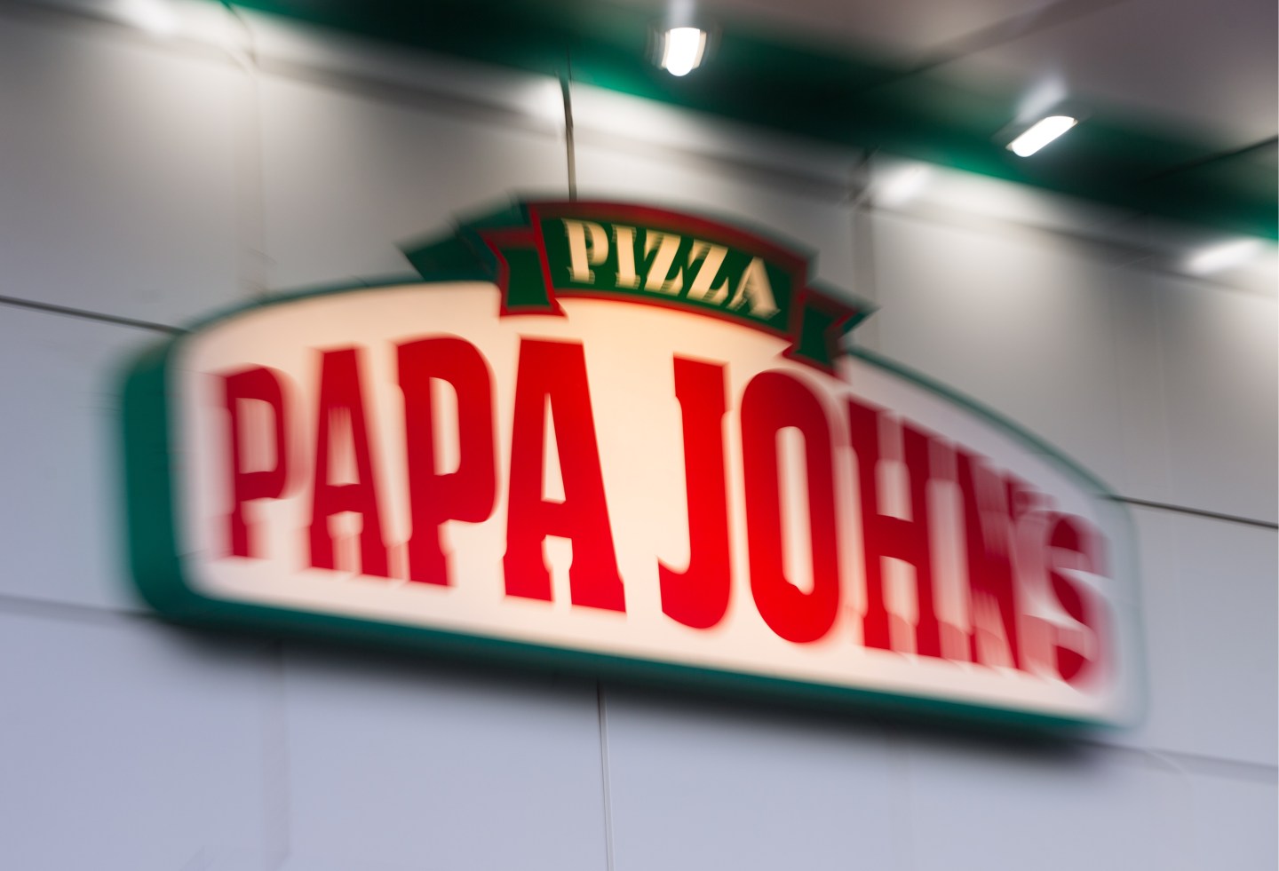 Papa John's pizza restaurant in Moscow